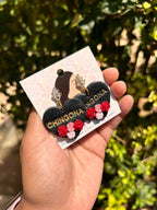 Chingona in Black Earrings La Vie Bien Chingona in Black