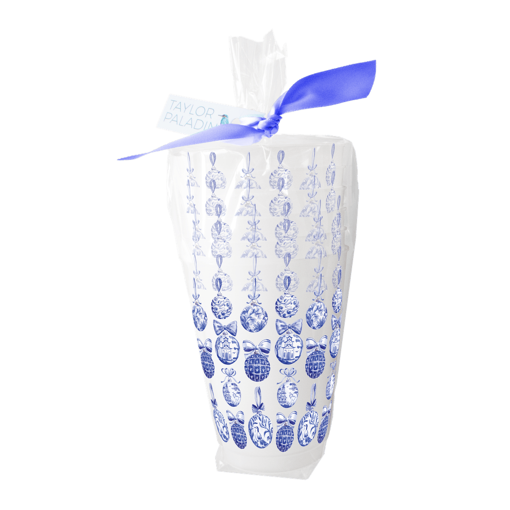 Chinoiserie Ornaments Frosted Cup Frosted Cups La Vie Bien Chinoiserie Ornaments Frosted Cup