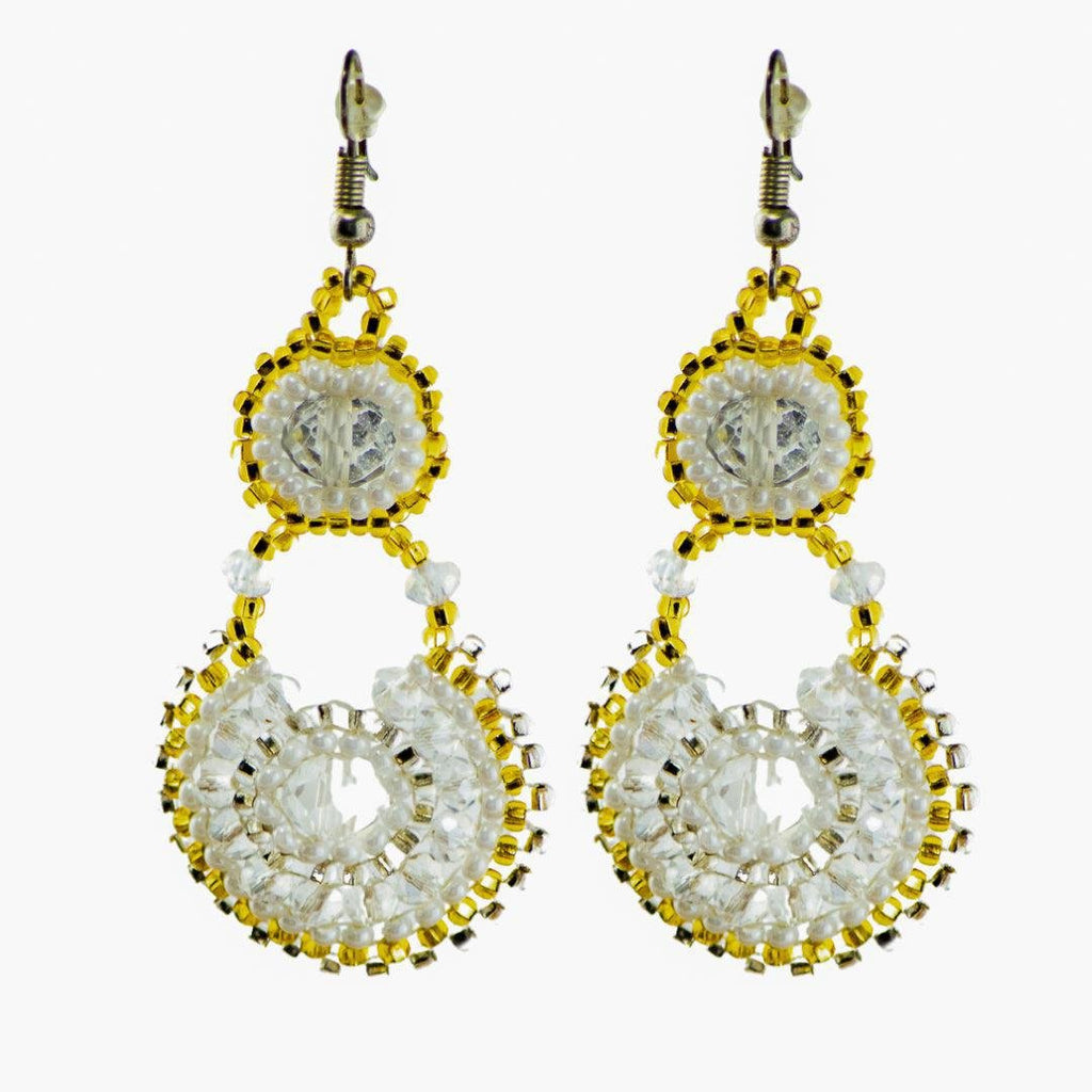 Chloe Seed Bead Earrings - Guatemala Jewelry La Vie Bien Chloe Seed Bead Earrings - Guatemala