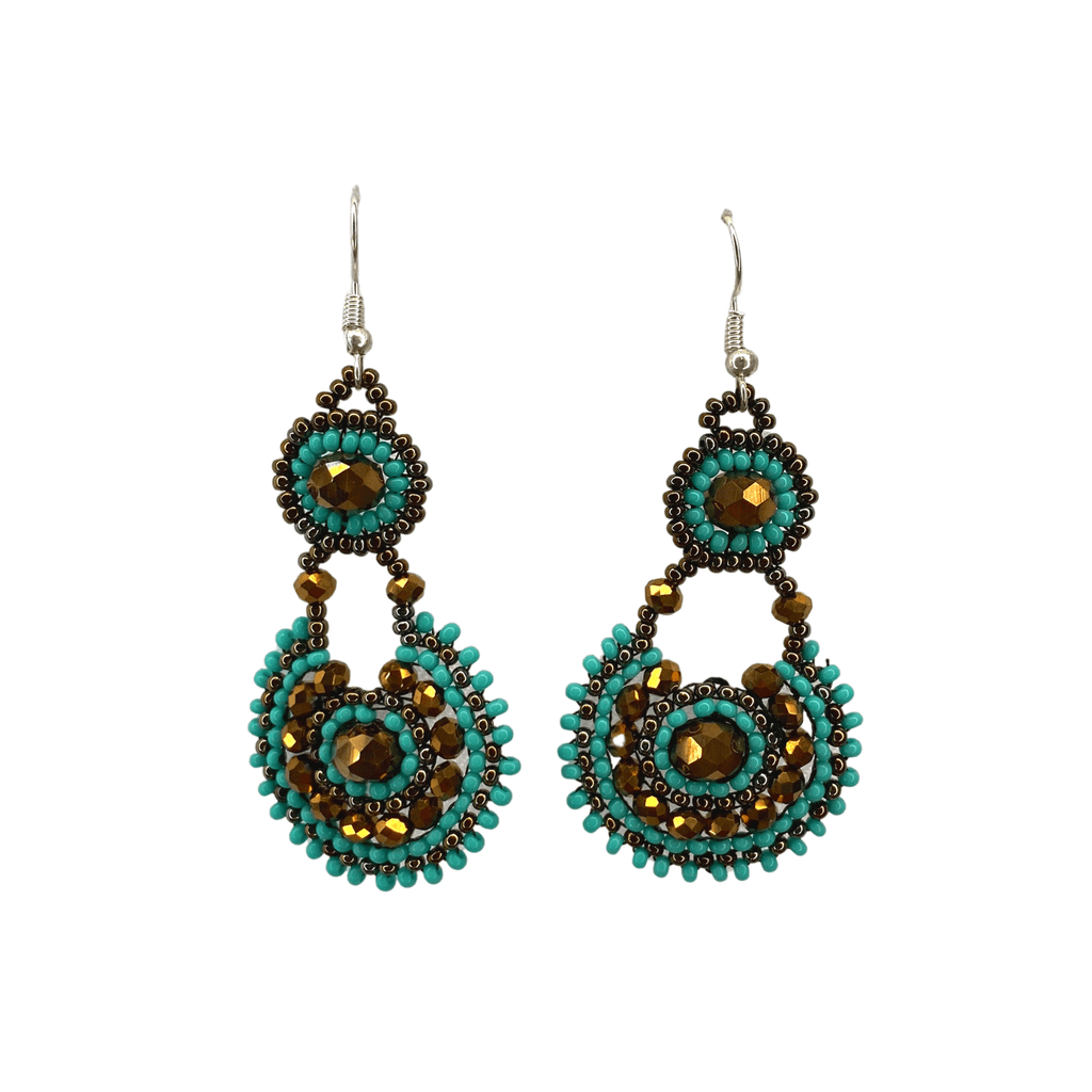 Chloe Seed Bead Earrings - Guatemala Jewelry La Vie Bien Chloe Seed Bead Earrings - Guatemala