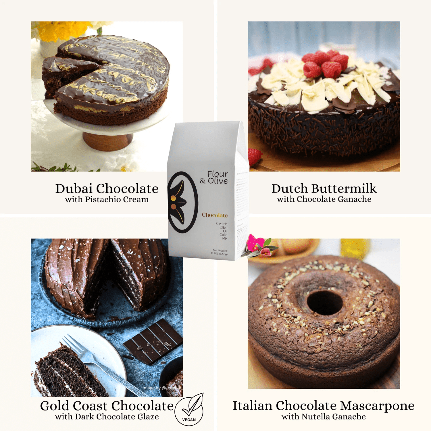 Chocolate Cake Mix by Flour & Olive