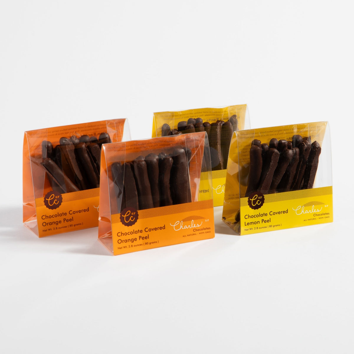 Chocolate Covered Lemon and Orange Peels Variety Pack Treats La Vie Bien Chocolate Covered Lemon and Orange Peels Variety Pack
