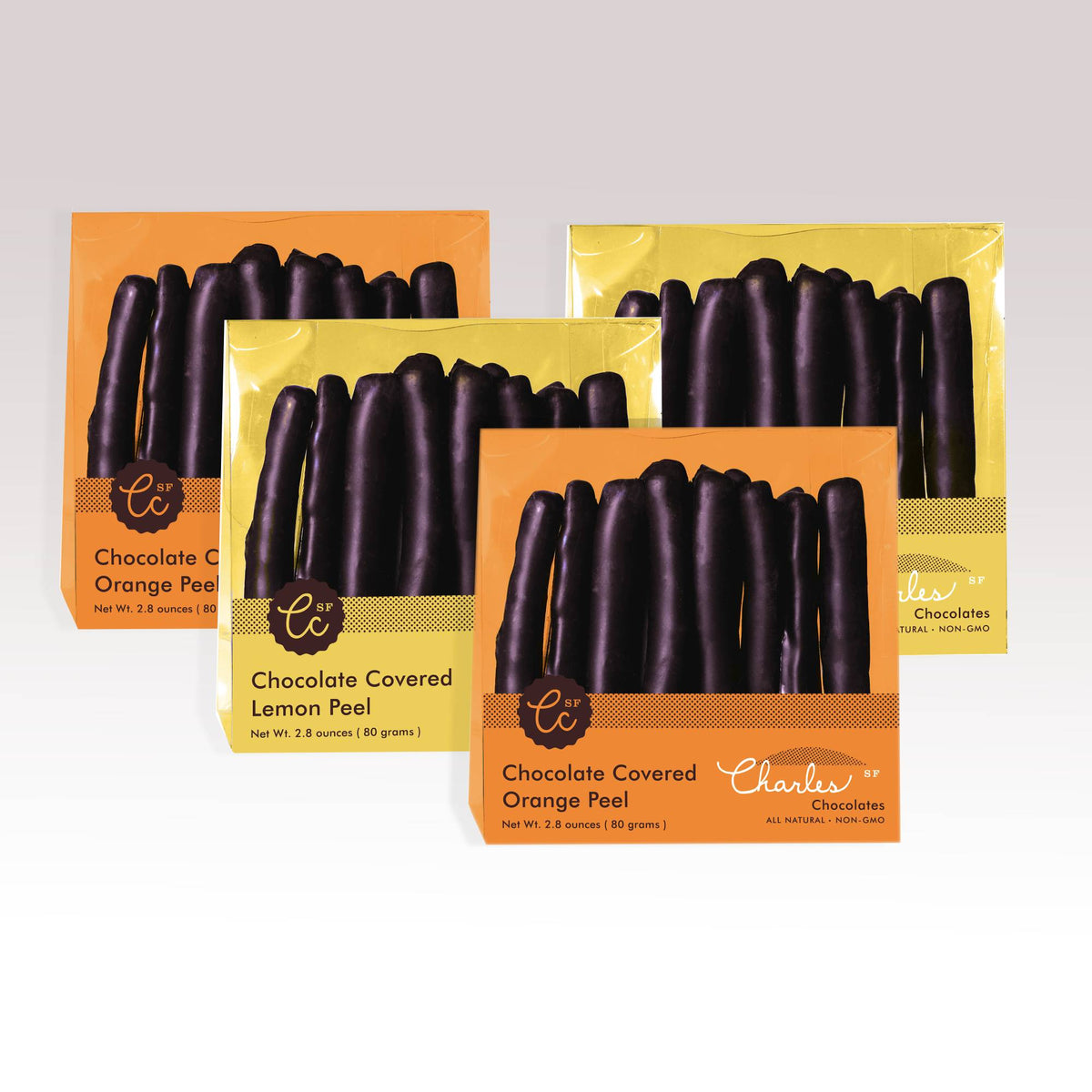 Chocolate Covered Lemon and Orange Peels Variety Pack Treats La Vie Bien Chocolate Covered Lemon and Orange Peels Variety Pack