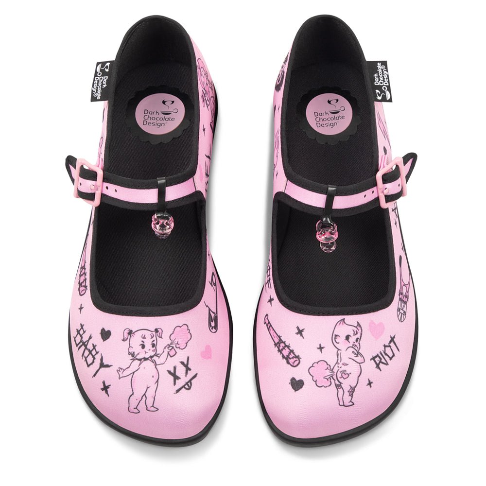 Chocolaticas® Baby Riot Women's Mary Jane Flat Mary Jane Flats La Vie Bien Chocolaticas® Baby Riot Women's Mary Jane Flat