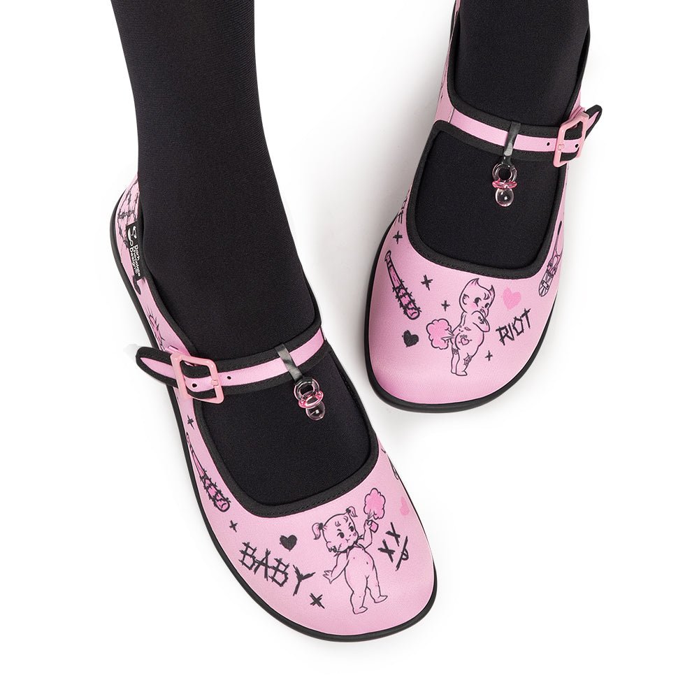 Chocolaticas® Baby Riot Women's Mary Jane Flat Mary Jane Flats La Vie Bien Chocolaticas® Baby Riot Women's Mary Jane Flat