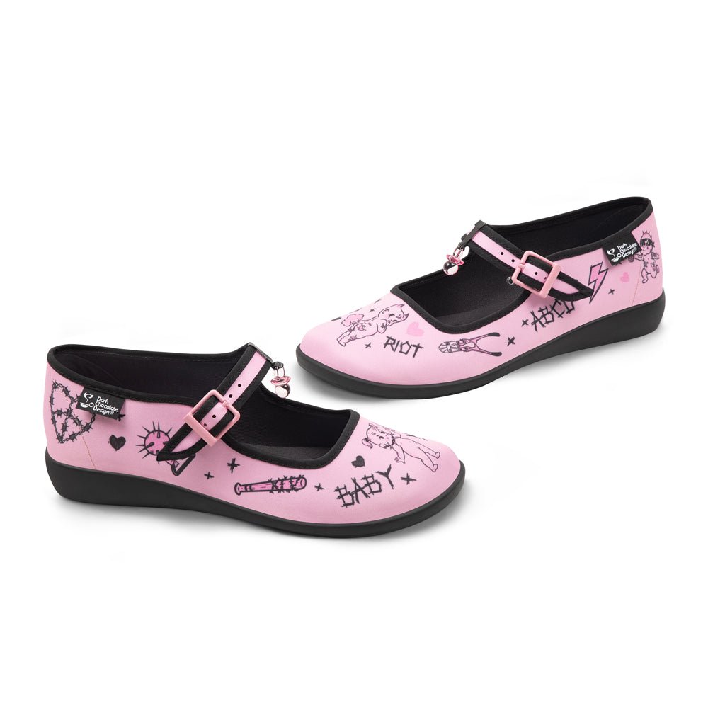 Chocolaticas® Baby Riot Women's Mary Jane Flat Mary Jane Flats La Vie Bien Chocolaticas® Baby Riot Women's Mary Jane Flat