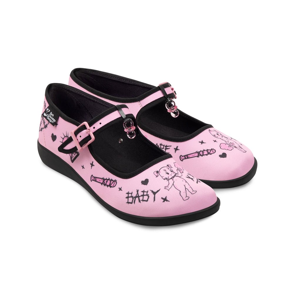Chocolaticas® Baby Riot Women's Mary Jane Flat Mary Jane Flats La Vie Bien Chocolaticas® Baby Riot Women's Mary Jane Flat