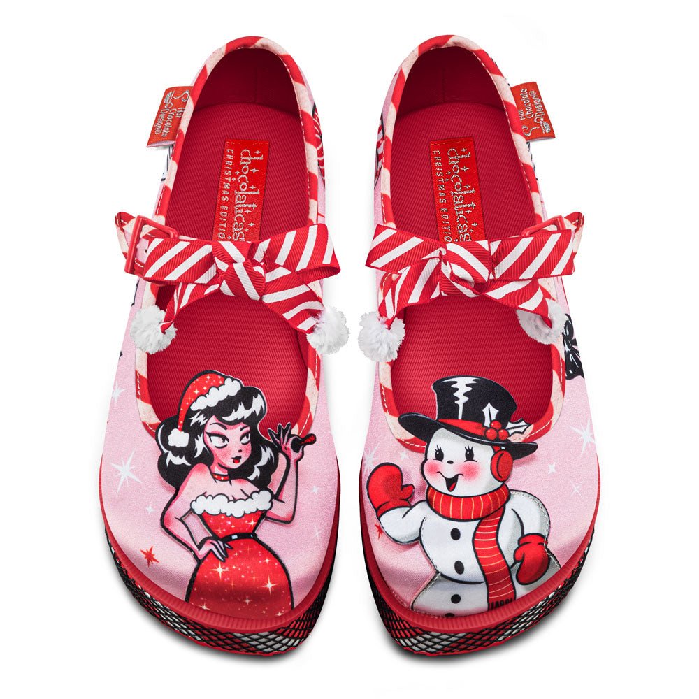 Chocolaticas® Betty Claus Women's Mary Jane Platform Mary Jane Platforms La Vie Bien Chocolaticas® Betty Claus Women's Mary Jane Platform