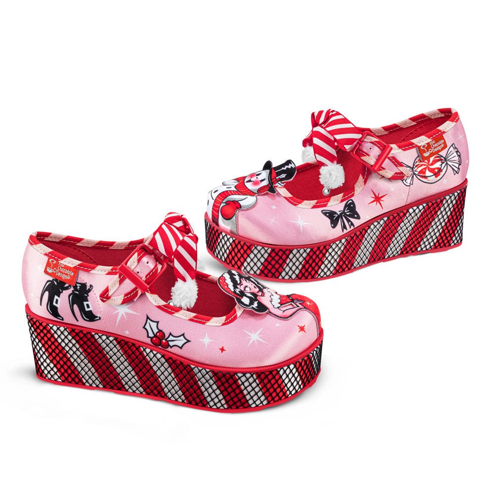 Chocolaticas® Betty Claus Women's Mary Jane Platform Mary Jane Platforms La Vie Bien Chocolaticas® Betty Claus Women's Mary Jane Platform