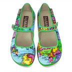 Chocolaticas® Bon Voyage Women's Mary Jane Flat by Hot Chocolate Design