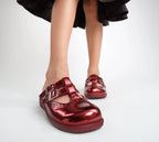 Chocolaticas® Chrome Crush Crimson Women's Clog by Hot Chocolate Design