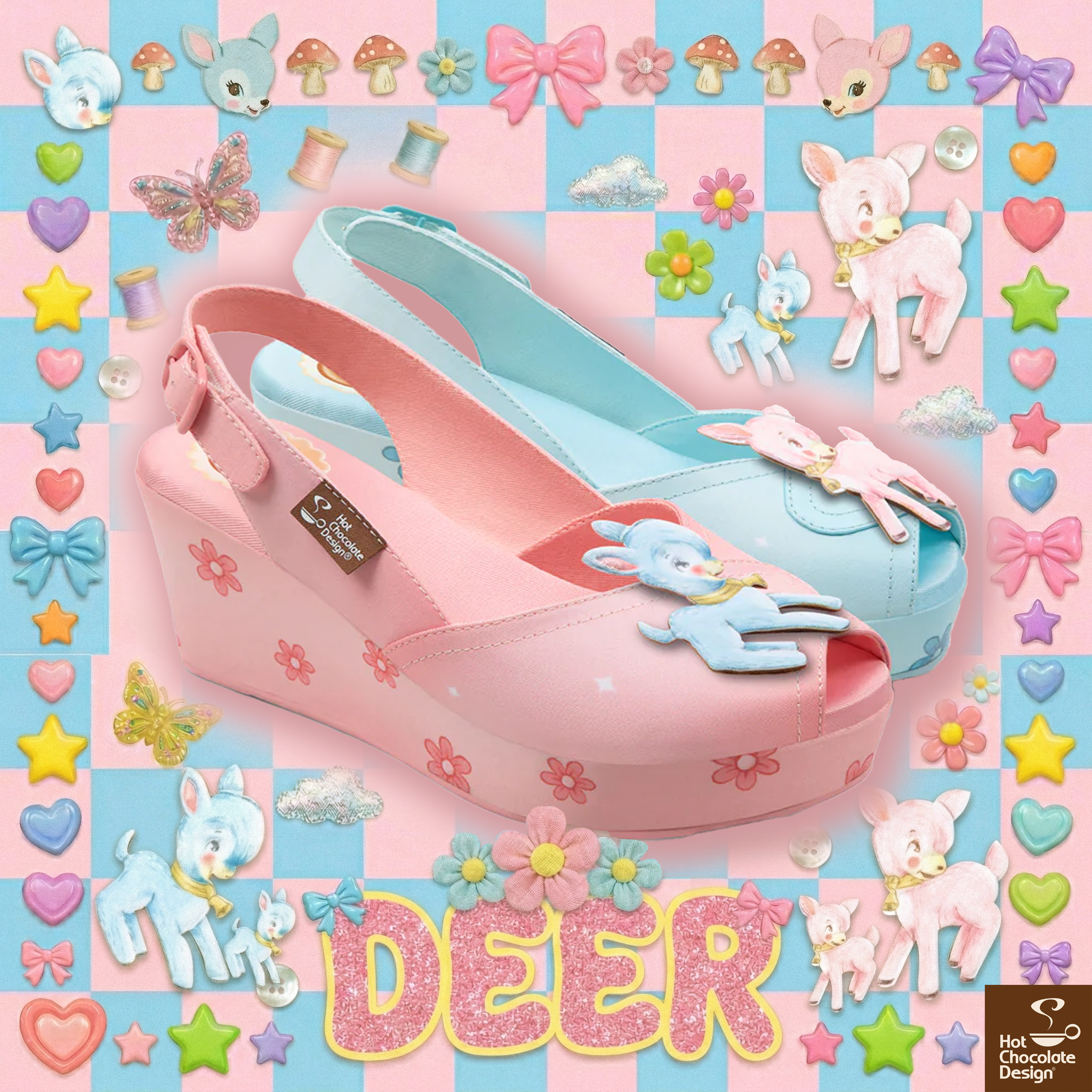 Chocolaticas® Deer Women's Sandal Sandals La Vie Bien Chocolaticas® Deer Women's Sandal