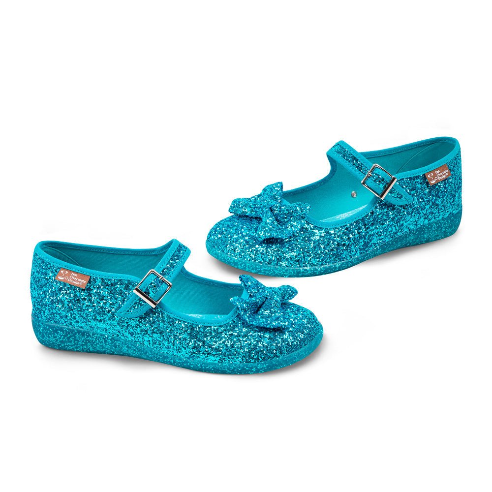 Chocolaticas® Glitter Ice Women's Mary Jane Flat Mary Jane Flats La Vie Bien Chocolaticas® Glitter Ice Women's Mary Jane Flat