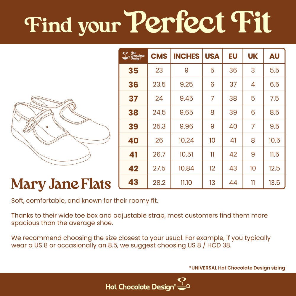 Chocolaticas® Jolly Sisters Women's Mary Jane Flat Mary Jane Flats La Vie Bien Chocolaticas® Jolly Sisters Women's Mary Jane Flat