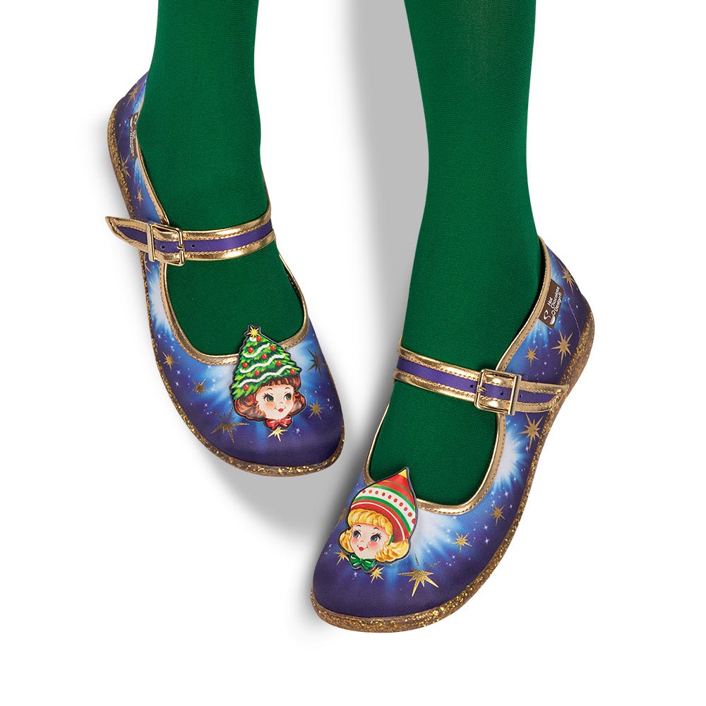 Chocolaticas® Jolly Sisters Women's Mary Jane Flat Mary Jane Flats La Vie Bien Chocolaticas® Jolly Sisters Women's Mary Jane Flat
