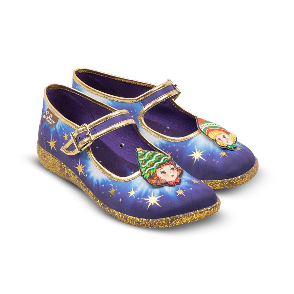 Chocolaticas® Jolly Sisters Women's Mary Jane Flat Mary Jane Flats La Vie Bien Chocolaticas® Jolly Sisters Women's Mary Jane Flat