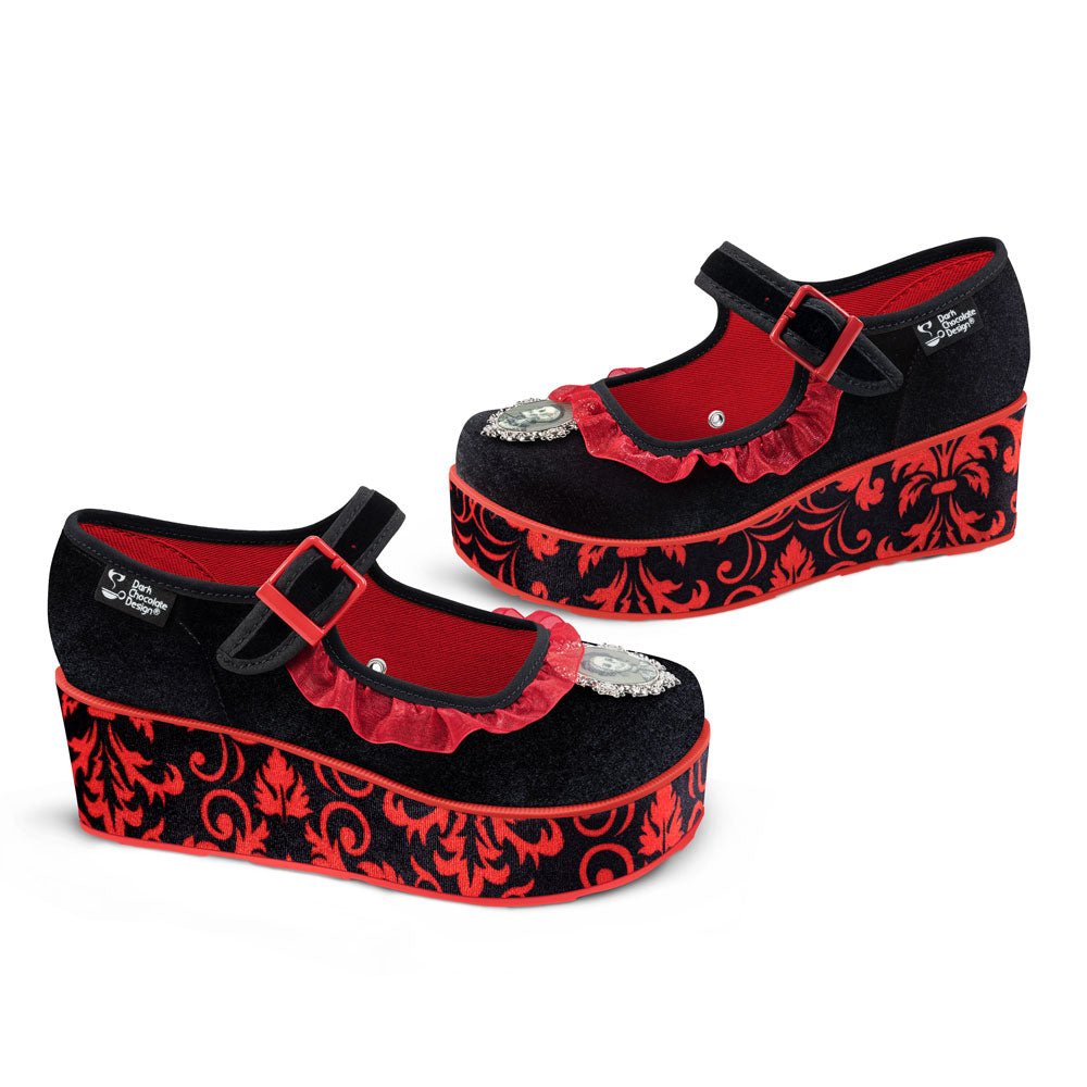 Chocolaticas® Memento Mori Women's Mary Jane Platform Mary Jane Platforms La Vie Bien Chocolaticas® Memento Mori Women's Mary Jane Platform