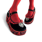 Chocolaticas® Memento Mori Women's Mary Jane Platform Mary Jane Platforms La Vie Bien Chocolaticas® Memento Mori Women's Mary Jane Platform