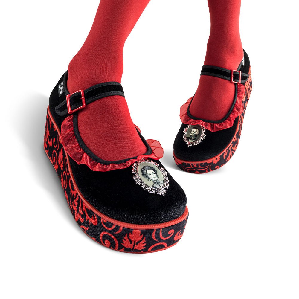 Chocolaticas® Memento Mori Women's Mary Jane Platform Mary Jane Platforms La Vie Bien Chocolaticas® Memento Mori Women's Mary Jane Platform