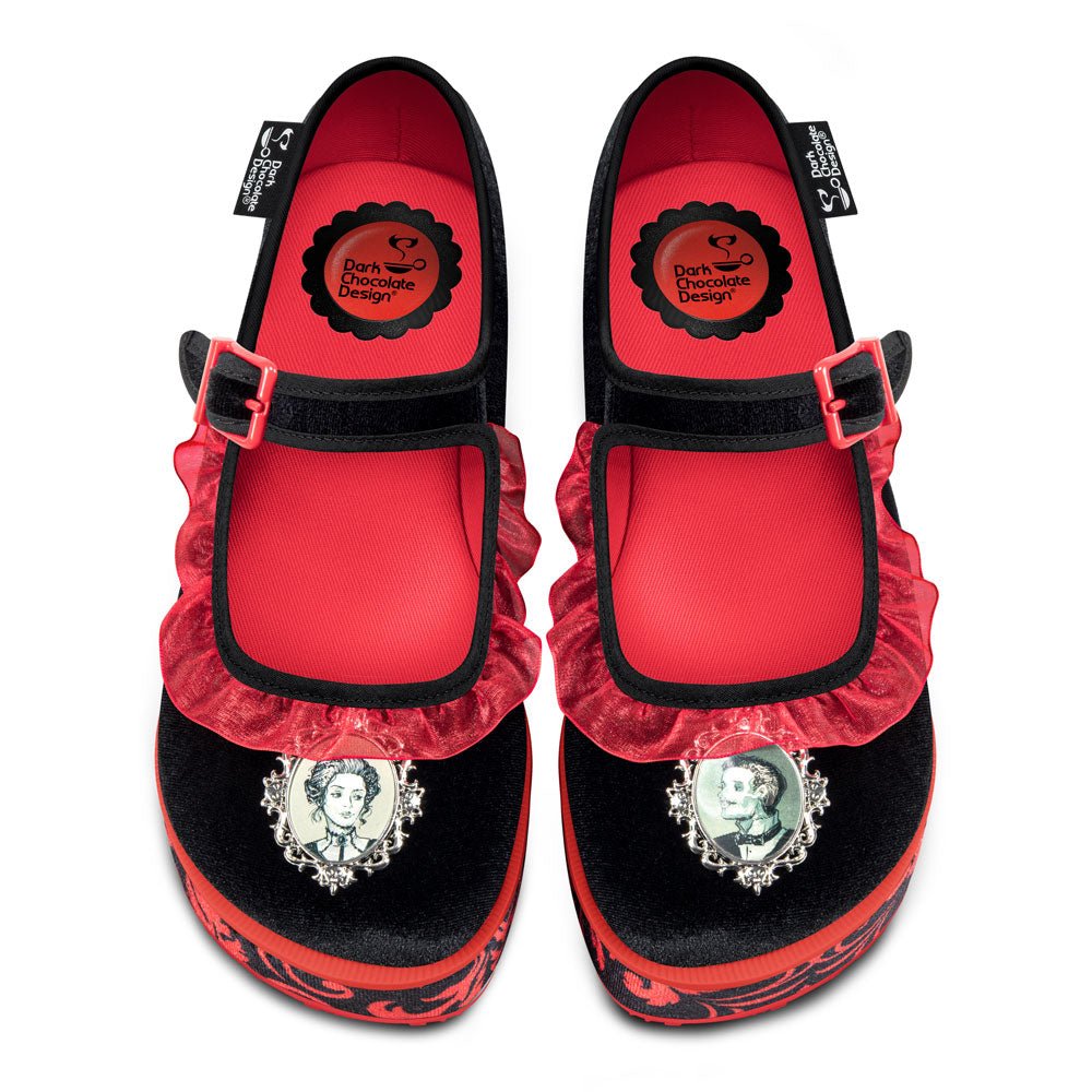 Chocolaticas® Memento Mori Women's Mary Jane Platform Mary Jane Platforms La Vie Bien Chocolaticas® Memento Mori Women's Mary Jane Platform