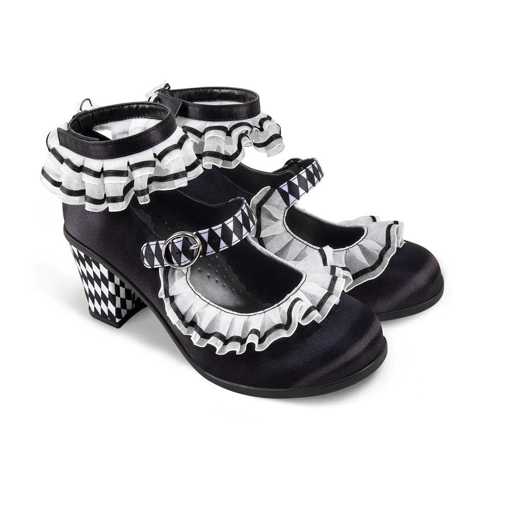 Chocolaticas® Mid Heels Arlequin Women's Mary Jane Pump by Hot Chocolate Design