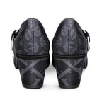 Chocolaticas® Mid Heels Black Tudor Women's Mary Jane Pump by Hot Chocolate Design