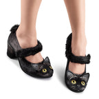 Chocolaticas® Mid Heels Chat Noir Women's Mary Jane Pump Mid Heels La Vie Bien Chocolaticas® Mid Heels Chat Noir Women's Mary Jane Pump