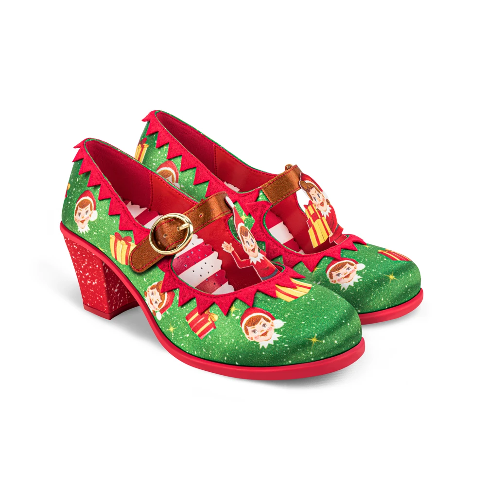 Chocolaticas® Mid Heels Elf Women's Mary Jane Pump by Hot Chocolate Design