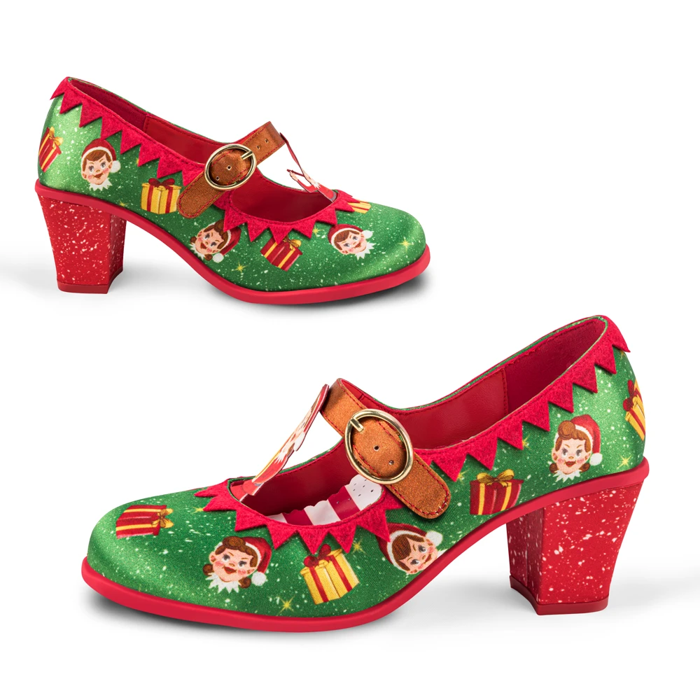 Chocolaticas® Mid Heels Elf Women's Mary Jane Pump by Hot Chocolate Design