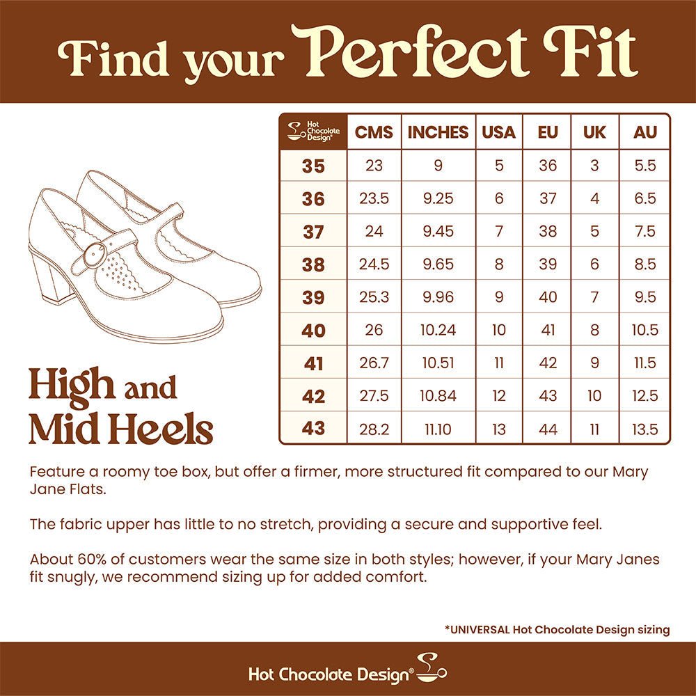 Chocolaticas® Mid Heels Nutty Cheeks Women's Mary Jane Pump Mid Heels La Vie Bien Chocolaticas® Mid Heels Nutty Cheeks Women's Mary Jane Pump