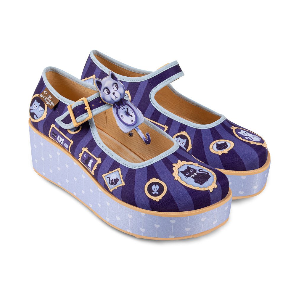 Chocolaticas® Purrfect Time Women's Mary Jane Platform Mary Jane Platforms La Vie Bien Chocolaticas® Purrfect Time Women's Mary Jane Platform