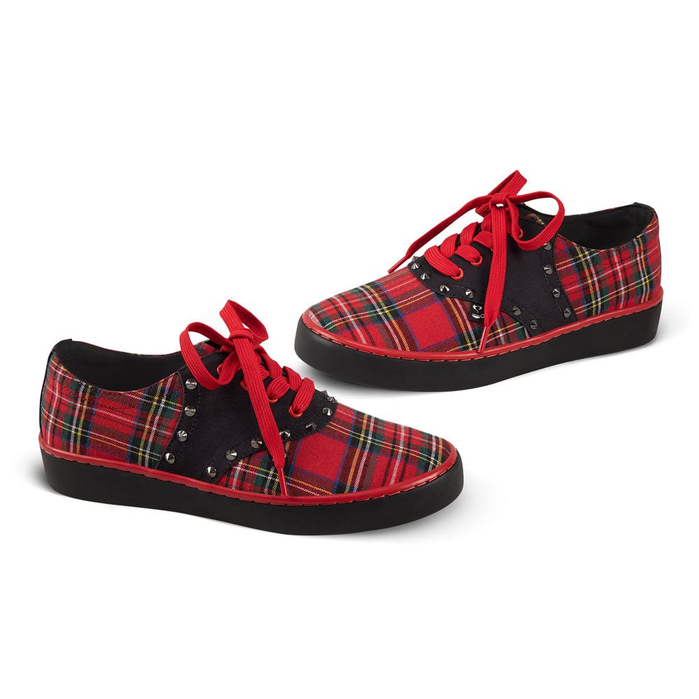Chocolaticas® Rebel Tartan Casual Sneaker Sneakers La Vie Bien Chocolaticas® Rebel Tartan Casual Sneaker