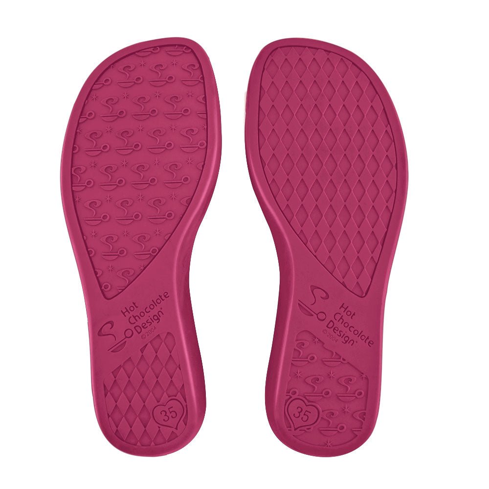 Chocolaticas® Red Wine Women's Mary Jane Flat by Hot Chocolate Design