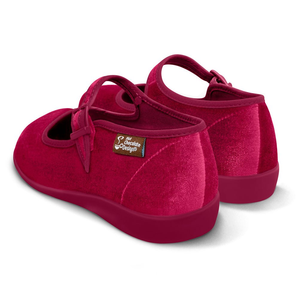Chocolaticas® Red Wine Women's Mary Jane Flat by Hot Chocolate Design