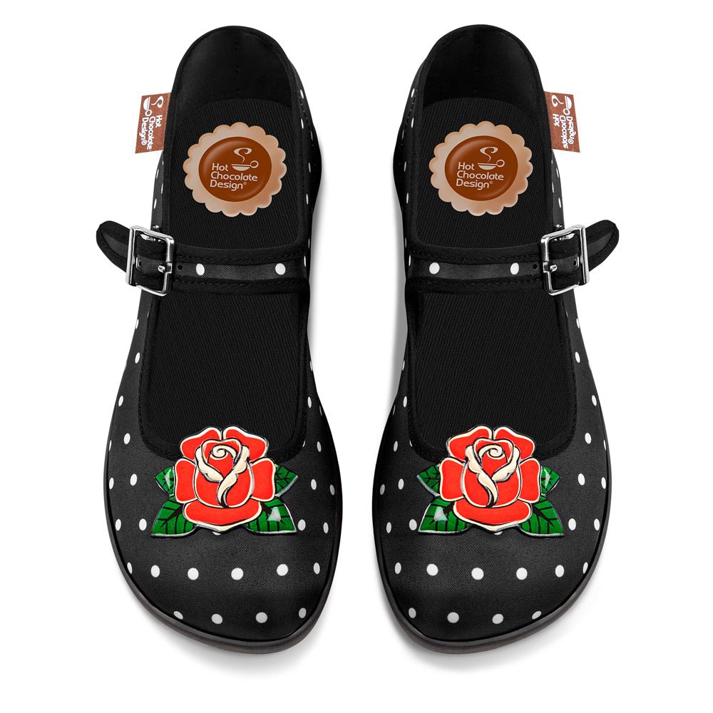 Chocolaticas® Rockabilly Women's Mary Jane Flat Mary Jane Flats La Vie Bien Chocolaticas® Rockabilly Women's Mary Jane Flat