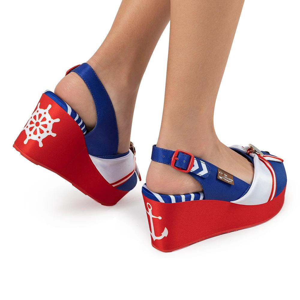 Chocolaticas® Sailors Women's Sandal by Hot Chocolate Design