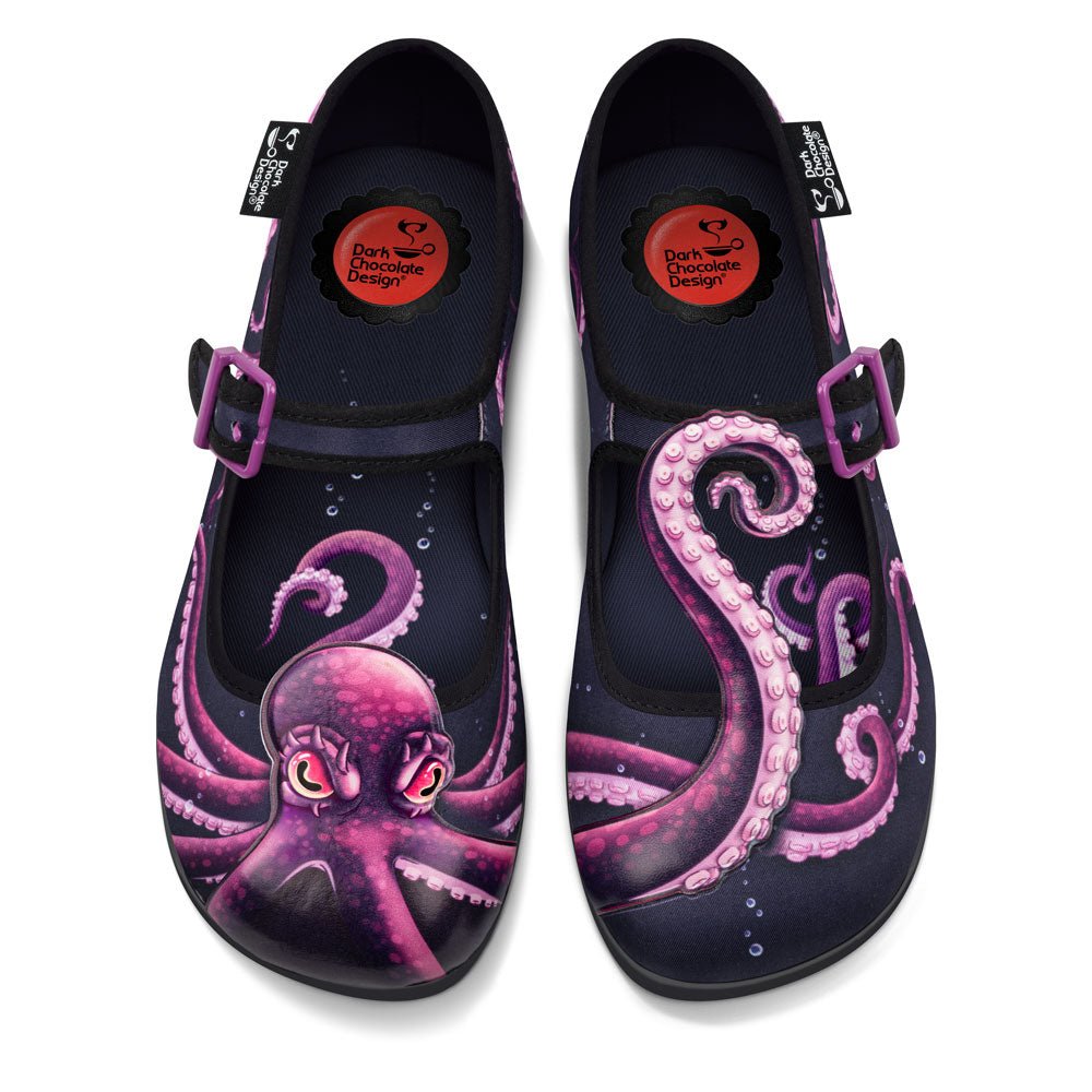 Chocolaticas® Sea Demon Women's Mary Jane Flat Mary Jane Flats La Vie Bien Chocolaticas® Sea Demon Women's Mary Jane Flat