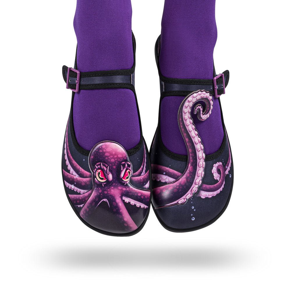 Chocolaticas® Sea Demon Women's Mary Jane Flat Mary Jane Flats La Vie Bien Chocolaticas® Sea Demon Women's Mary Jane Flat