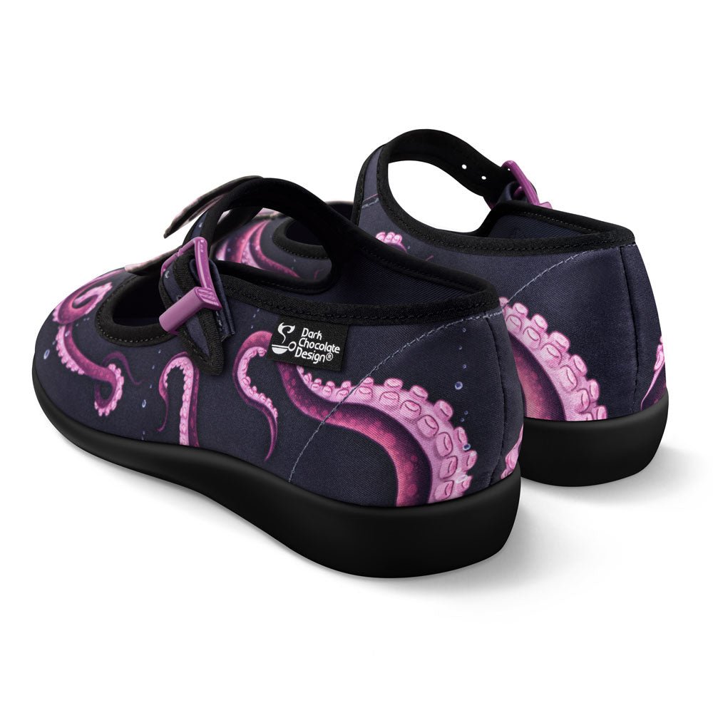 Chocolaticas® Sea Demon Women's Mary Jane Flat Mary Jane Flats La Vie Bien Chocolaticas® Sea Demon Women's Mary Jane Flat