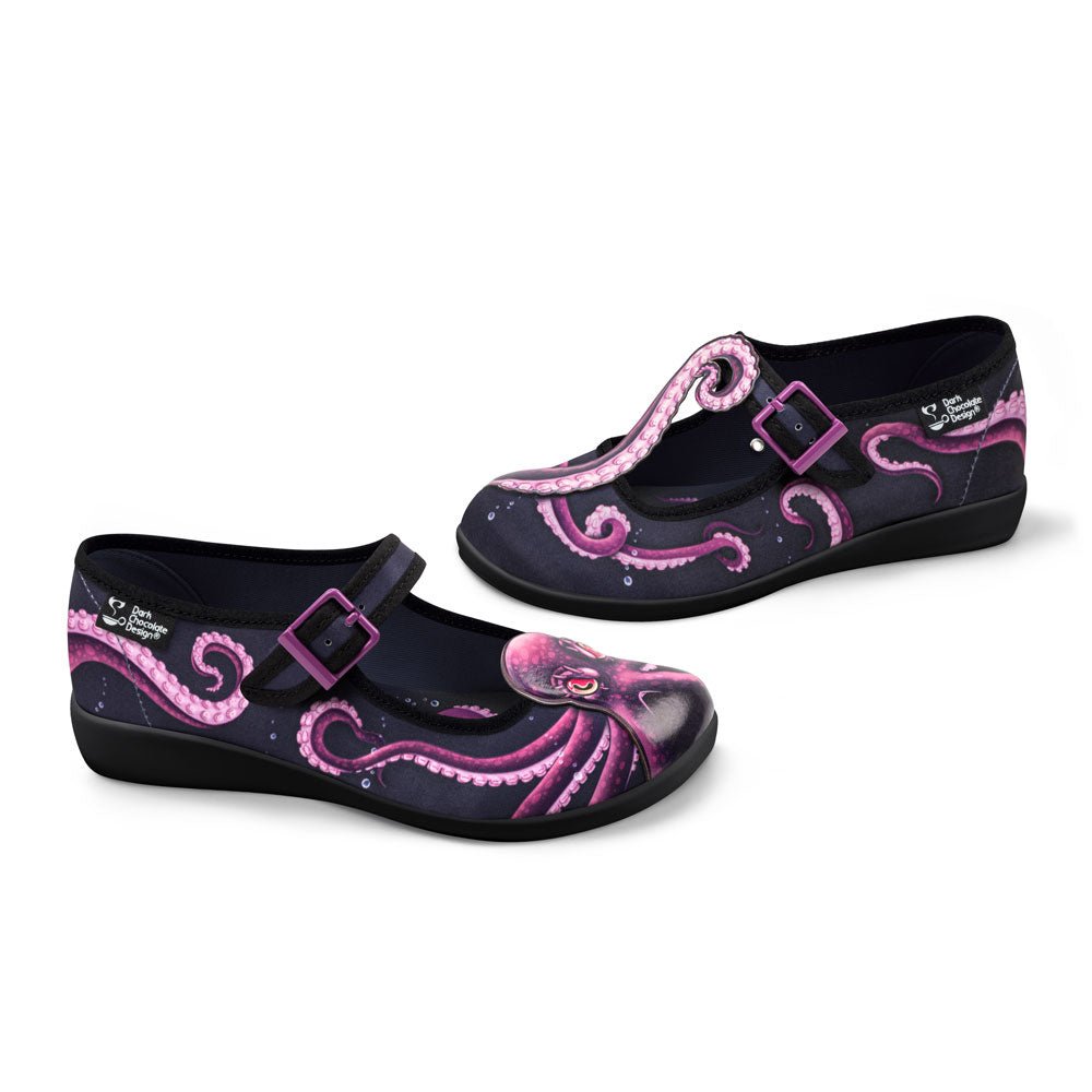 Chocolaticas® Sea Demon Women's Mary Jane Flat Mary Jane Flats La Vie Bien Chocolaticas® Sea Demon Women's Mary Jane Flat