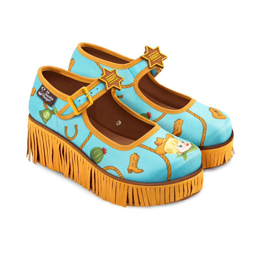 Chocolaticas® Sheriff Women's Mary Jane Platform Mary Jane Platforms La Vie Bien Chocolaticas® Sheriff Women's Mary Jane Platform