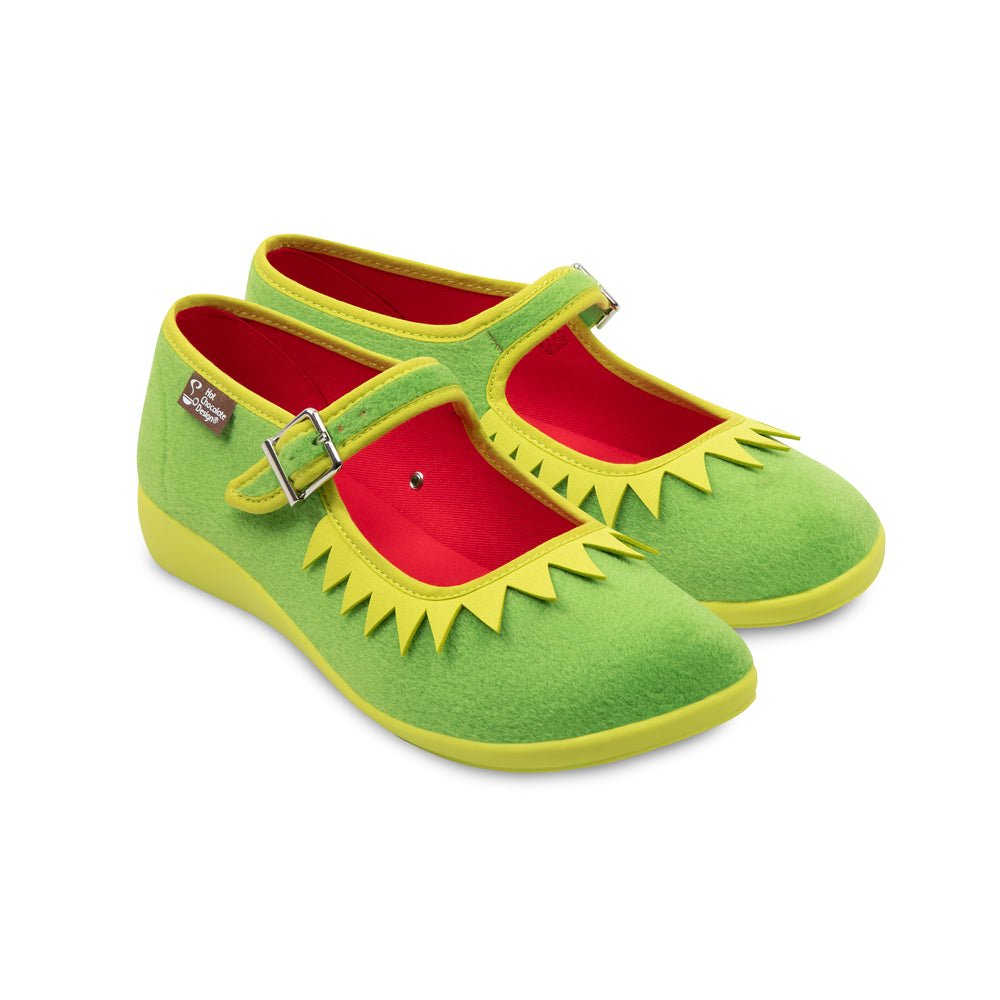 Chocolaticas® The Frog Women's Mary Jane Flat Mary Jane Flats La Vie Bien Chocolaticas® The Frog Women's Mary Jane Flat