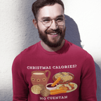 Christmas Calories No Cuentan Comfy Crewneck Sweater | Latino Holiday | 3 Colors Sweatshirt La Vie Bien Christmas Calories No Cuentan Comfy Crewneck Sweater | Latino Holiday | 3 Colors