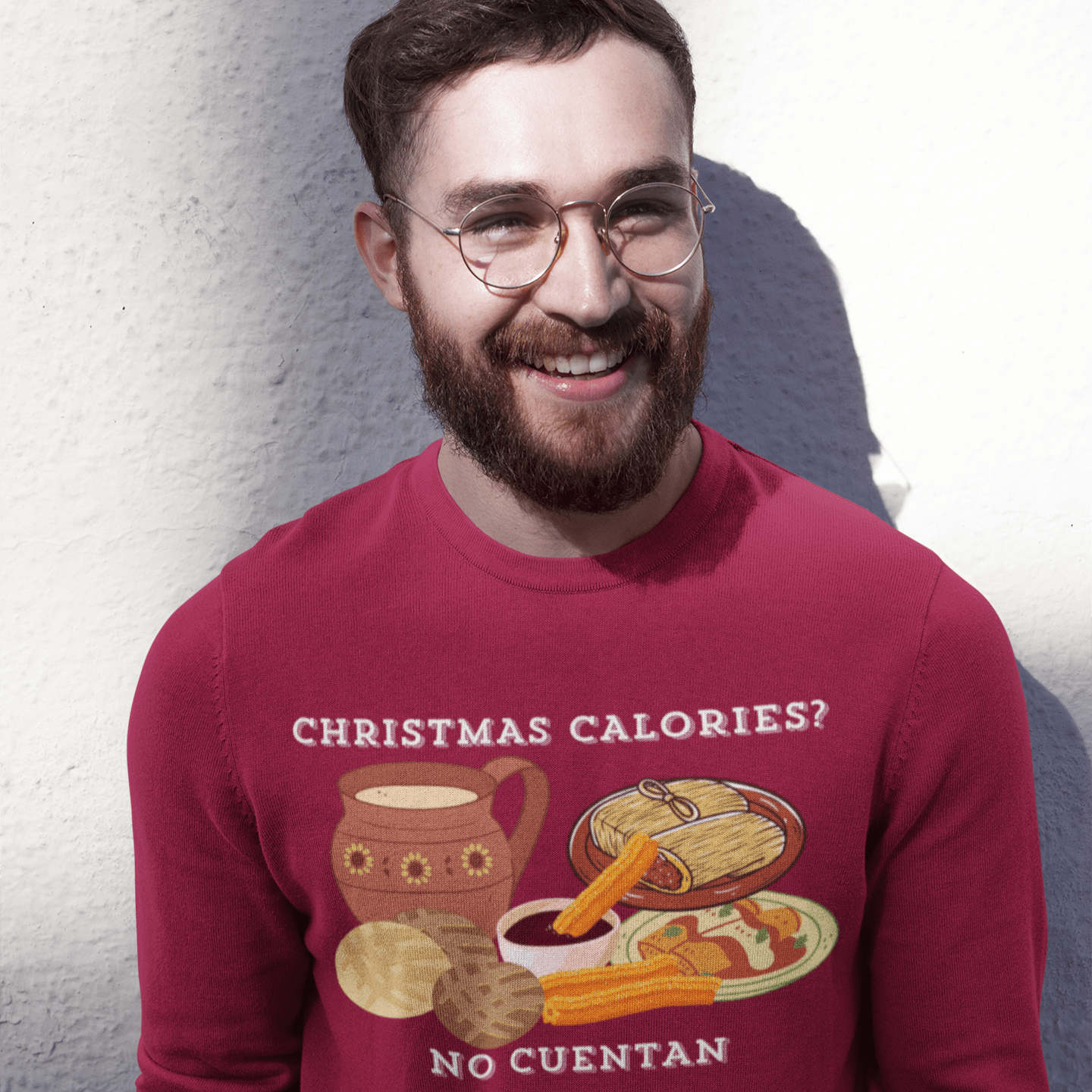 Christmas Calories No Cuentan Comfy Crewneck Sweater | Latino Holiday | 3 Colors Sweatshirt La Vie Bien Christmas Calories No Cuentan Comfy Crewneck Sweater | Latino Holiday | 3 Colors