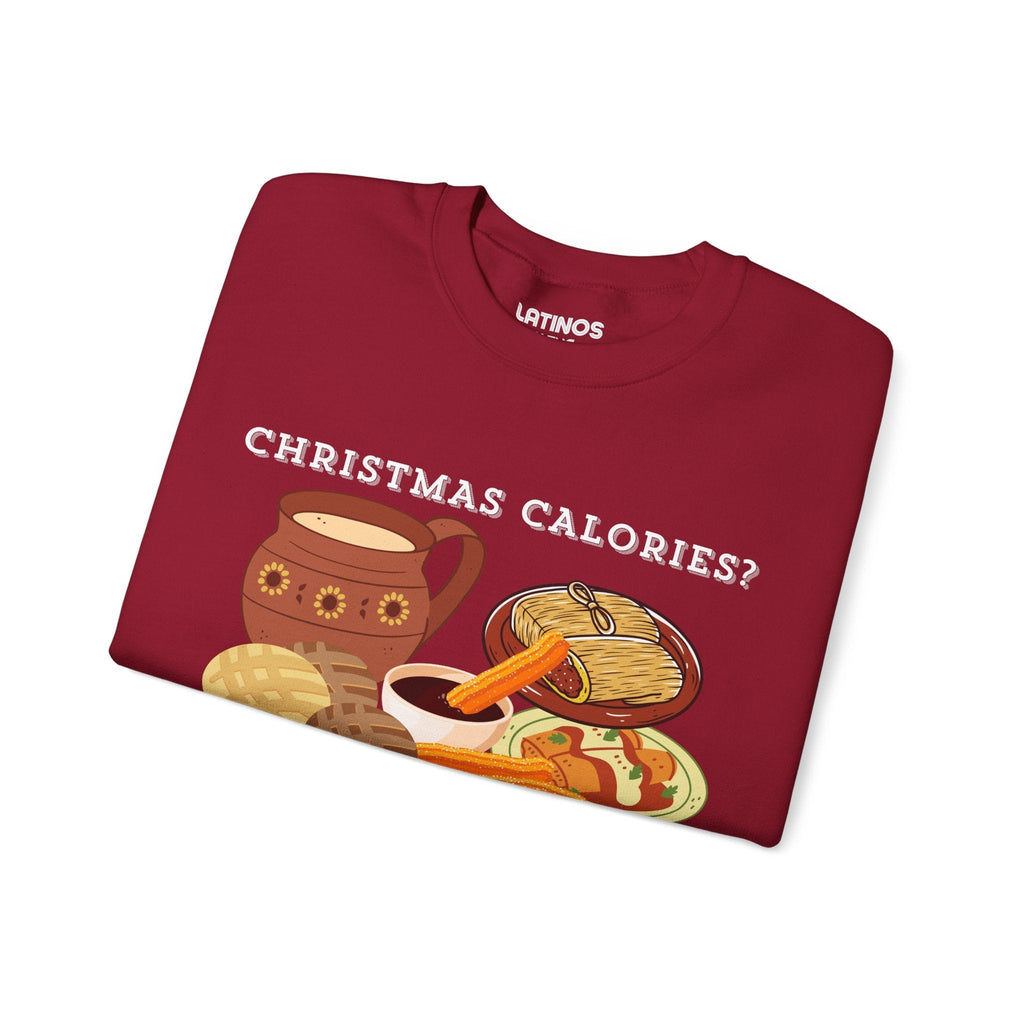 Christmas Calories No Cuentan Comfy Crewneck Sweater | Latino Holiday | 3 Colors Sweatshirt La Vie Bien Christmas Calories No Cuentan Comfy Crewneck Sweater | Latino Holiday | 3 Colors
