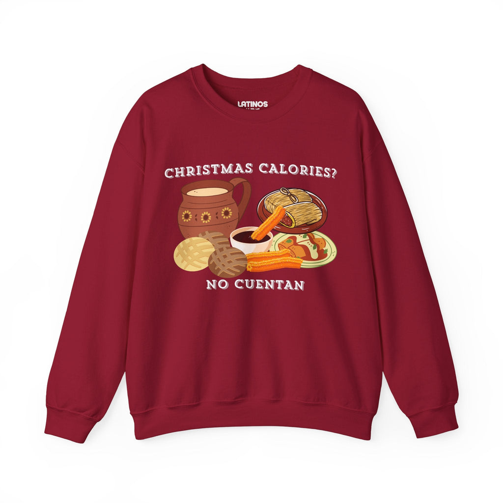 Christmas Calories No Cuentan Comfy Crewneck Sweater | Latino Holiday | 3 Colors Sweatshirt La Vie Bien Christmas Calories No Cuentan Comfy Crewneck Sweater | Latino Holiday | 3 Colors