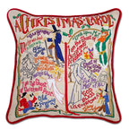 Christmas Carol Hand - Embroidered Pillow by Cat Studio Pillows La Vie Bien Christmas Carol Hand - Embroidered Pillow by Cat Studio