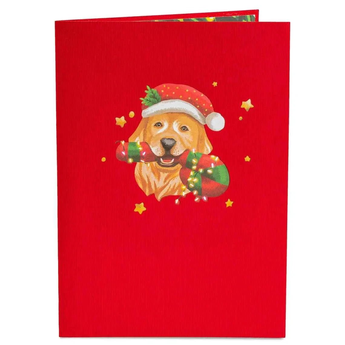 Christmas Dog Pop Up Card by Paper Love