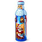 Christmas Eve Hand Carved Solid Wooden Santa Figurine 11 Inches Christmas Decor > Carved Wooden Santa La Vie Bien Christmas Eve Hand Carved Solid Wooden Santa Figurine 11 Inches