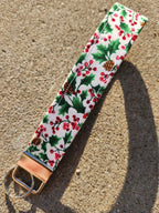 Christmas Festive Foliage Keyfob Wristlet by Hoosier Handkerchief Company